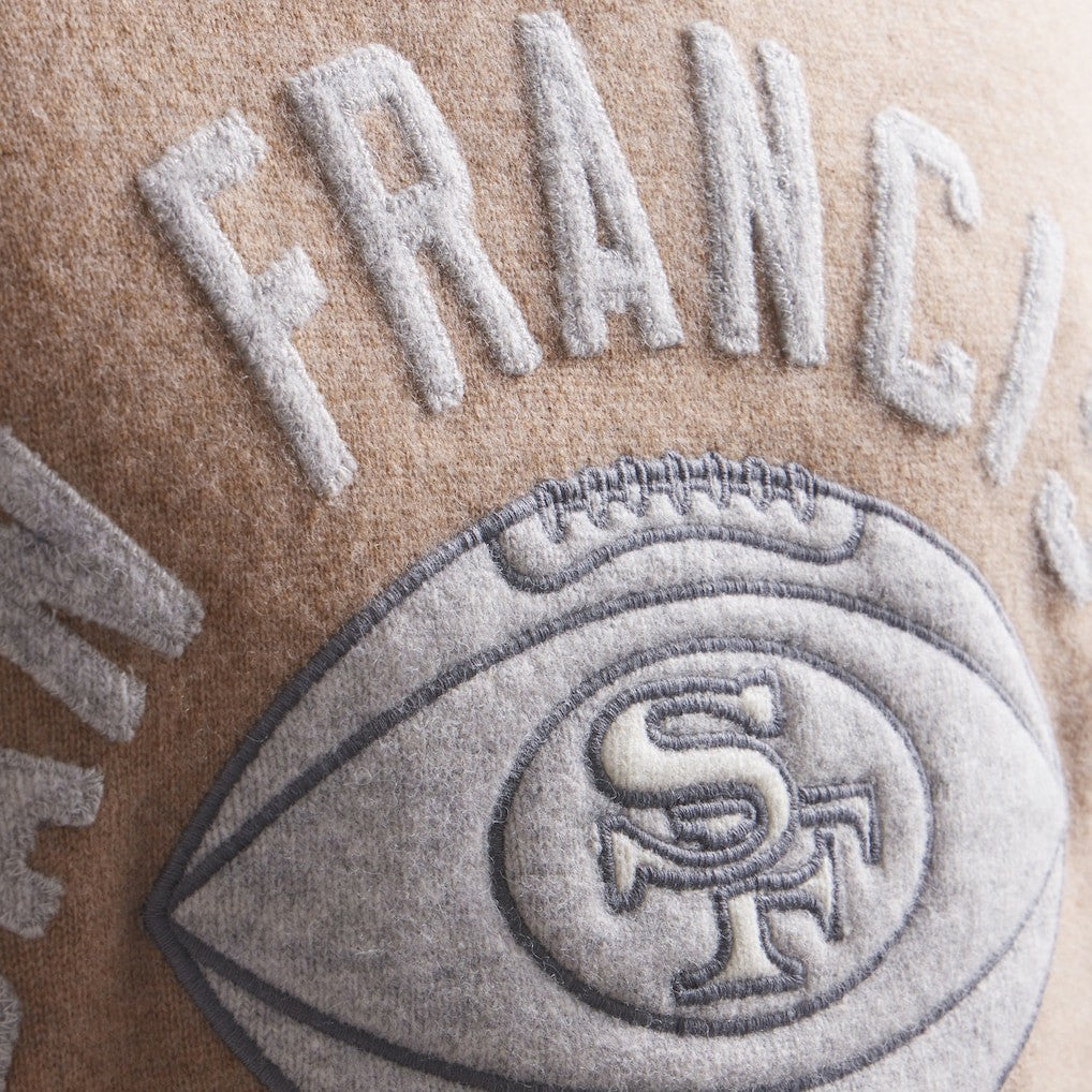 San Francisco 49ers x Todd Snyder Cashmere Crew Sweater - Oatmeal - NFL