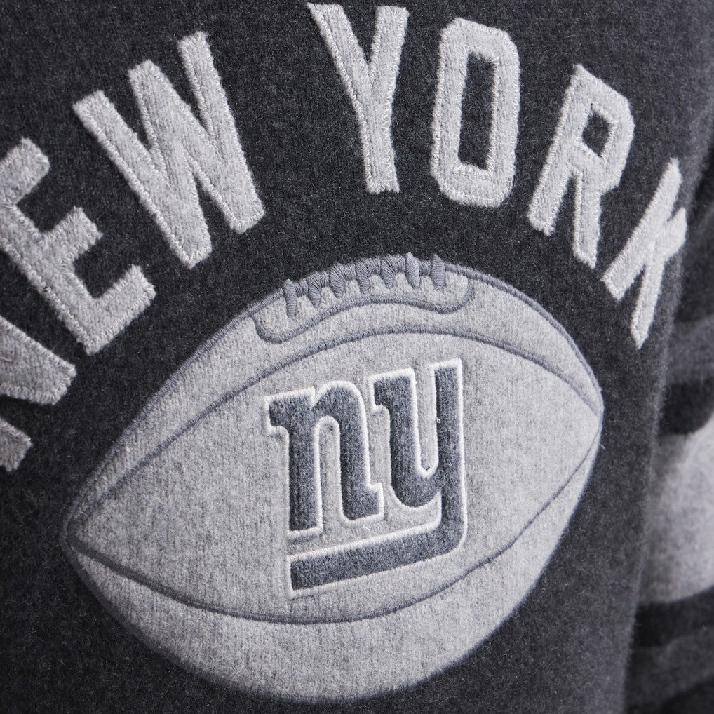 New York Giants x Todd Snyder Cashmere Crew Sweatshirt - Heather Charcoal - NFL