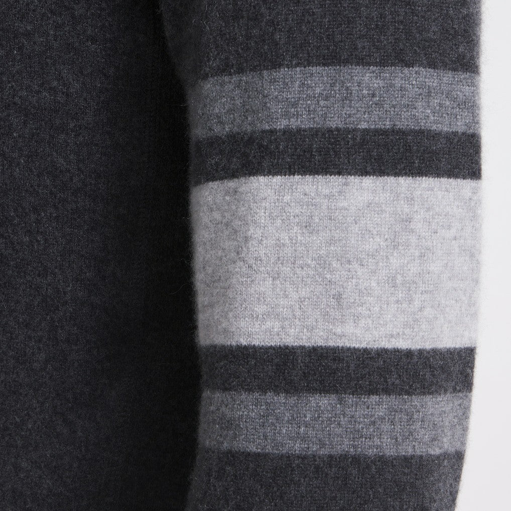 New York Giants x Todd Snyder Cashmere Crew Sweatshirt - Heather Charcoal - NFL