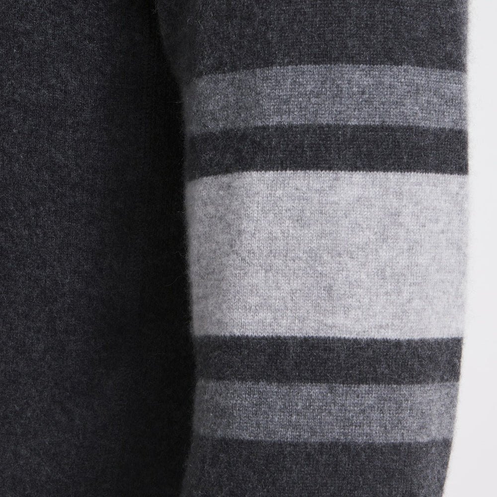 New York Giants x Todd Snyder Cashmere Crew Sweatshirt - Heather Charcoal - NFL