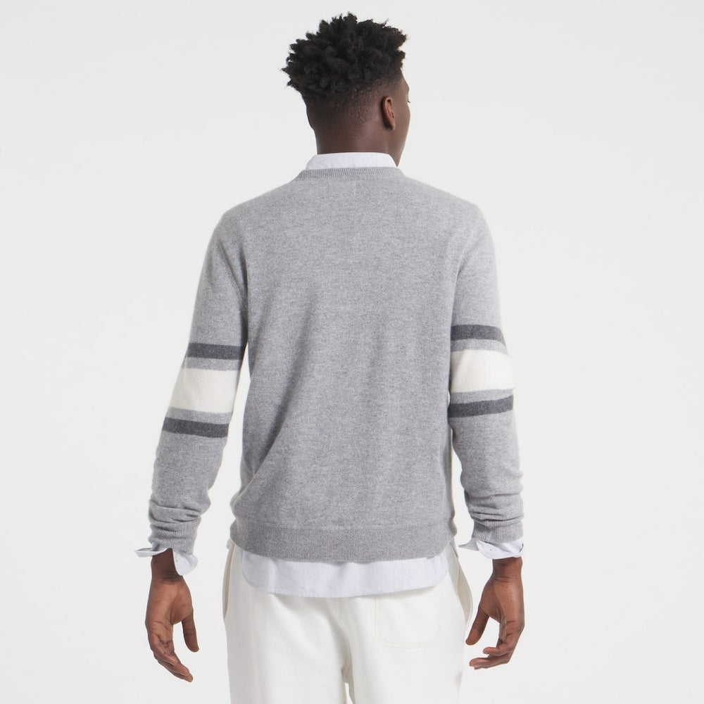 Philadelphia Eagles x Todd Snyder Cashmere Crew Sweater - Heather Gray - NFL
