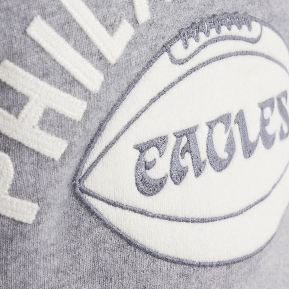 Philadelphia Eagles x Todd Snyder Cashmere Crew Sweater - Heather Gray - NFL
