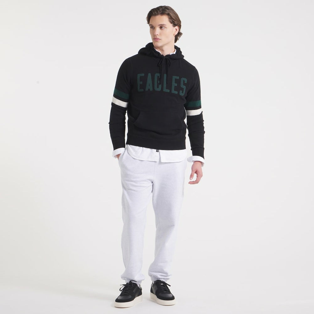 Philadelphia Eagles x Todd Snyder Cashmere Hoodie Sweater - Black - NFL