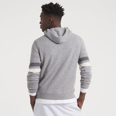 New York Giants x Todd Snyder Cashmere Hoodie Sweater - Heather Charcoal - NFL