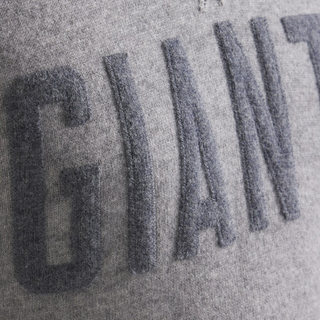 New York Giants x Todd Snyder Cashmere Hoodie Sweater - Heather Charcoal - NFL