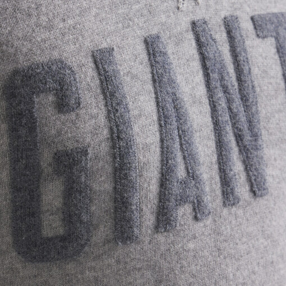 New York Giants x Todd Snyder Cashmere Hoodie Sweater - Heather Charcoal - NFL