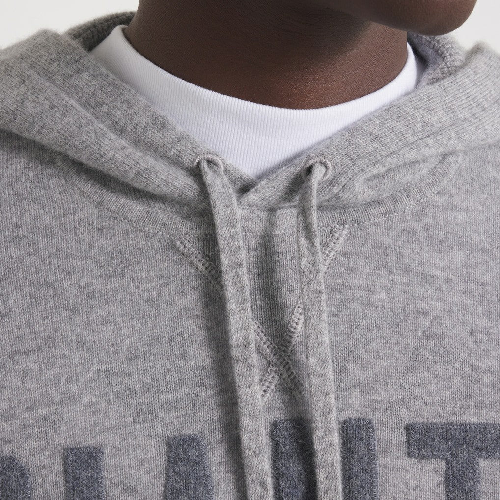 New York Giants x Todd Snyder Cashmere Hoodie Sweater - Heather Charcoal - NFL