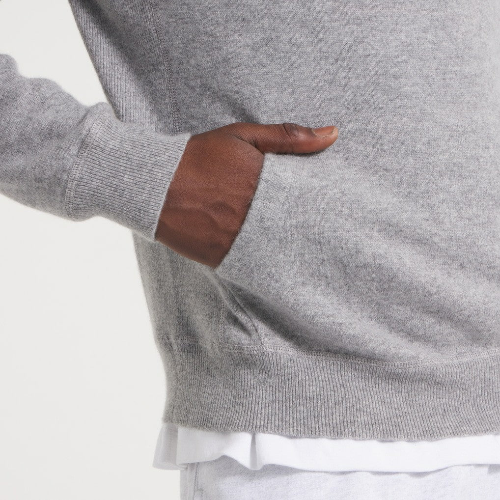 New York Giants x Todd Snyder Cashmere Hoodie Sweater - Heather Charcoal - NFL