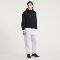 New York Jets x Todd Snyder Cashmere Hoodie Sweater - Heather Black - NFL