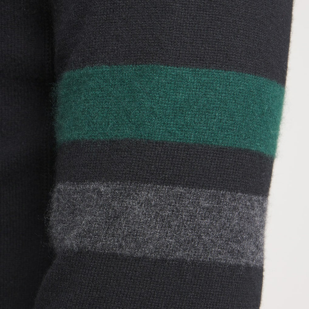 New York Jets x Todd Snyder Cashmere Hoodie Sweater - Heather Black - NFL