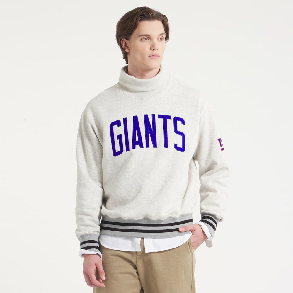 New York Giants x Todd Snyder Relaxed Canadian Fleece Turtleneck - Oatmeal - NFL