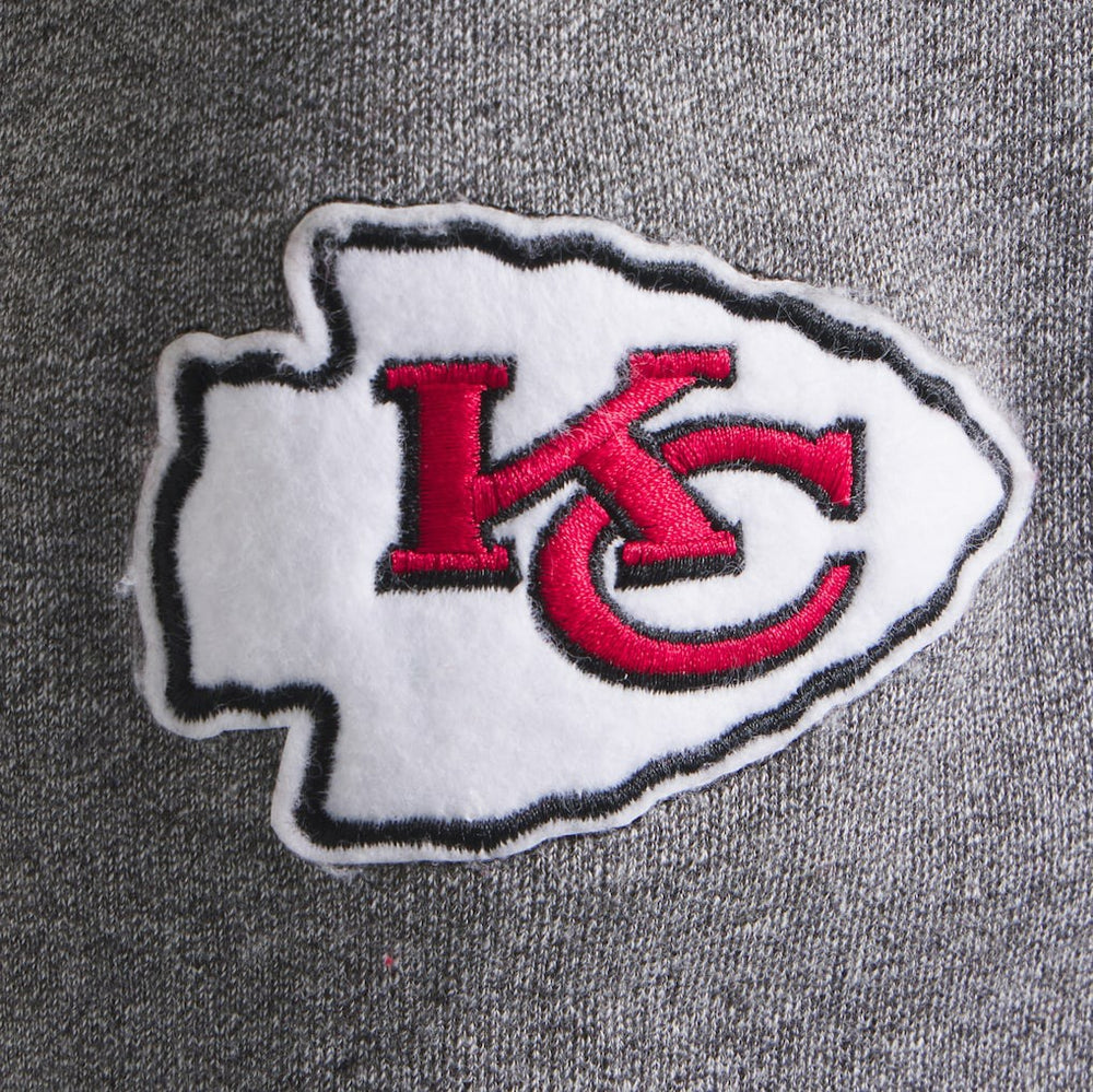Kansas City Chiefs x Todd Snyder Relaxed Canadian Fleece Turtleneck - Heather Gray - NFL