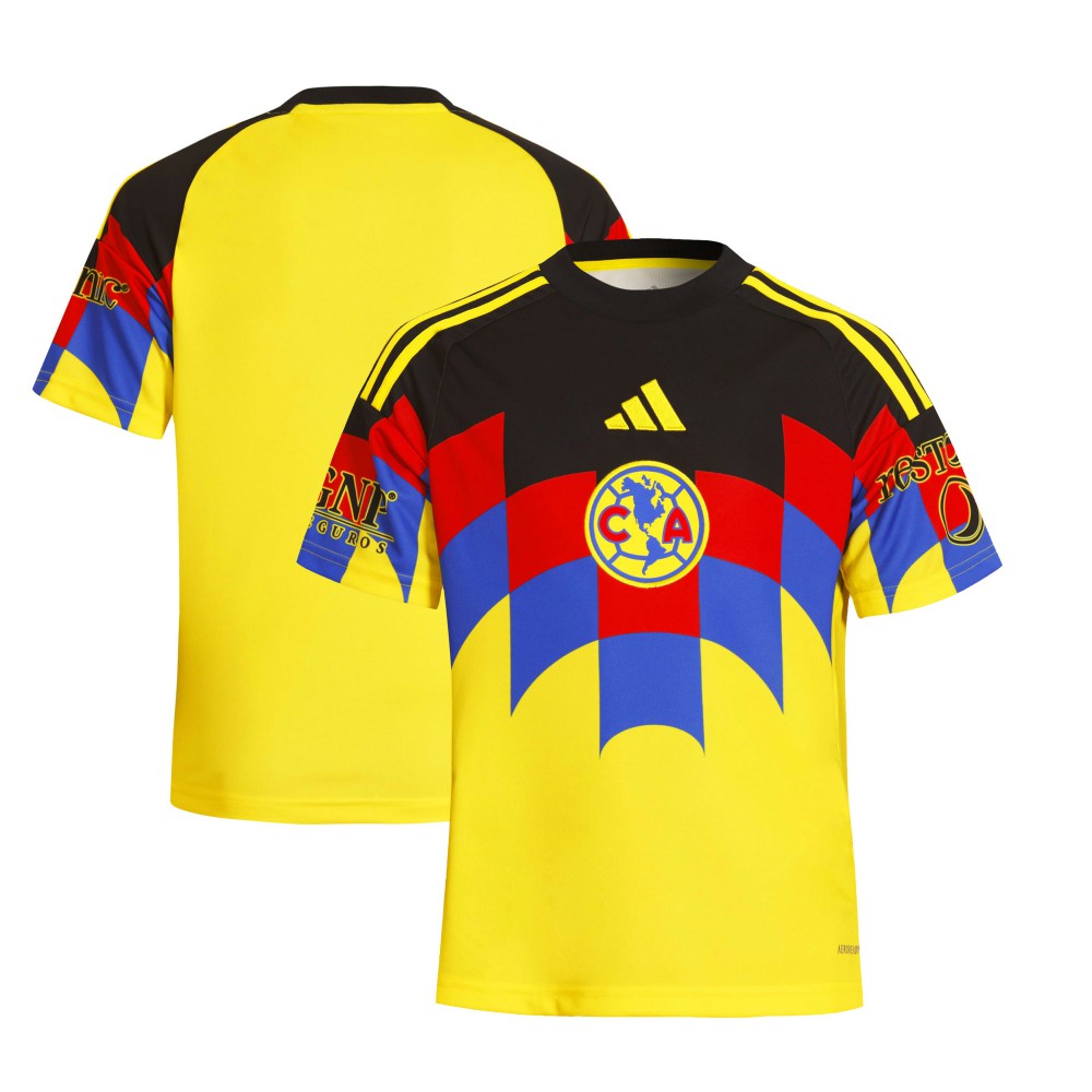 Adidas - Club America Youth 2025/26 Home Replica Jersey - Yellow