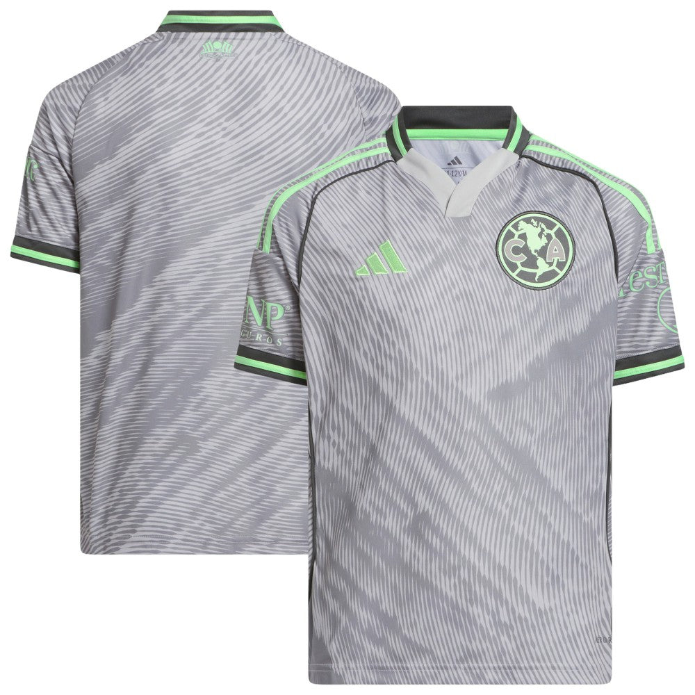Adidas - Club America Youth 2025 Third Replica Jersey - Gray