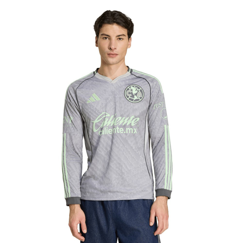 Adidas - Club America 2025/26 Third Replica Long Sleeve Jersey - Gray