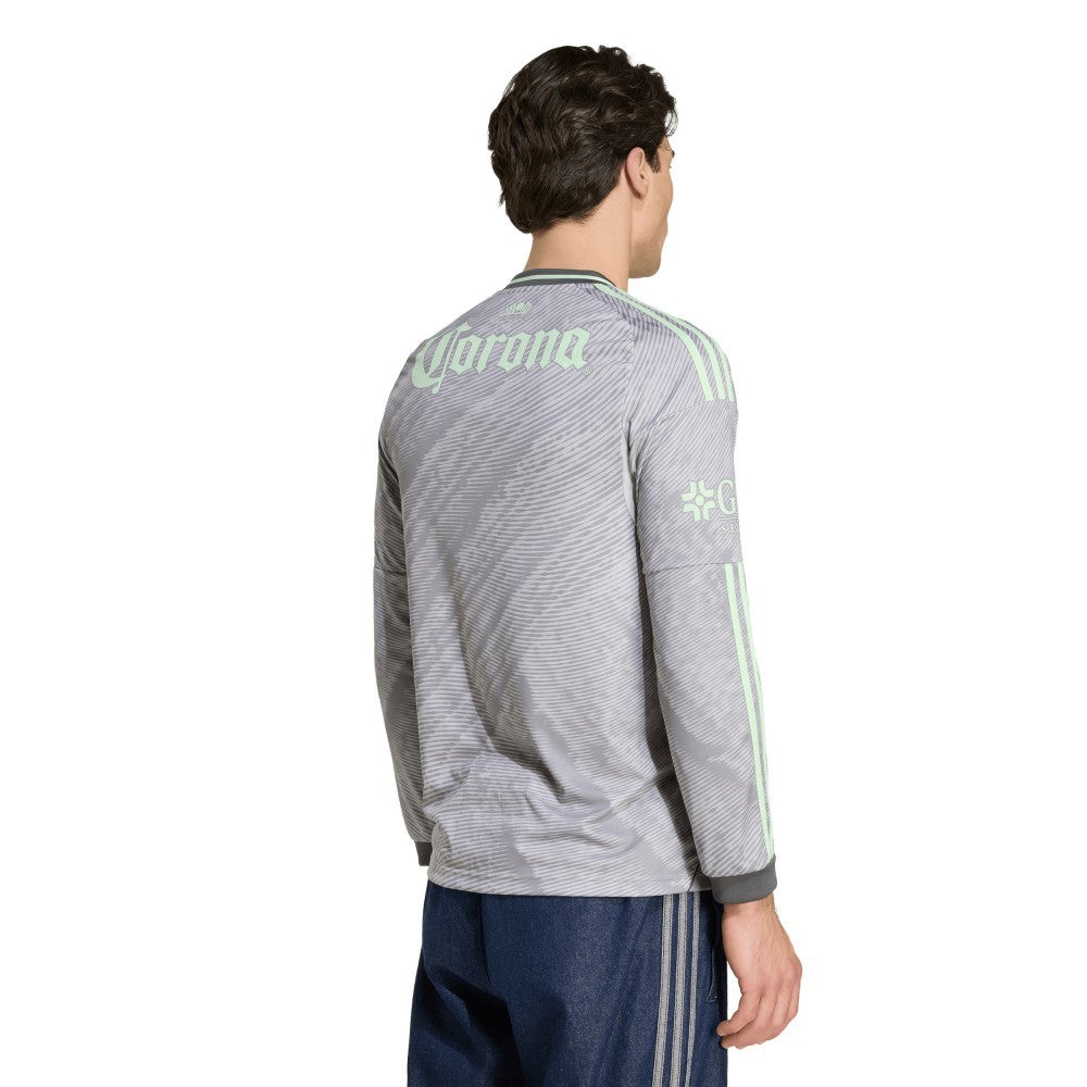 Adidas - Club America 2025/26 Third Replica Long Sleeve Jersey - Gray