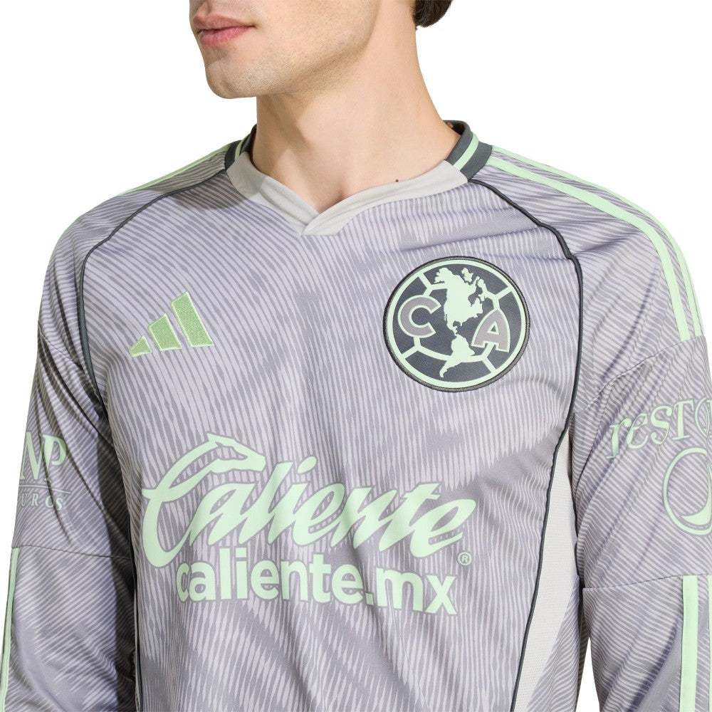 Adidas - Club America 2025/26 Third Replica Long Sleeve Jersey - Gray