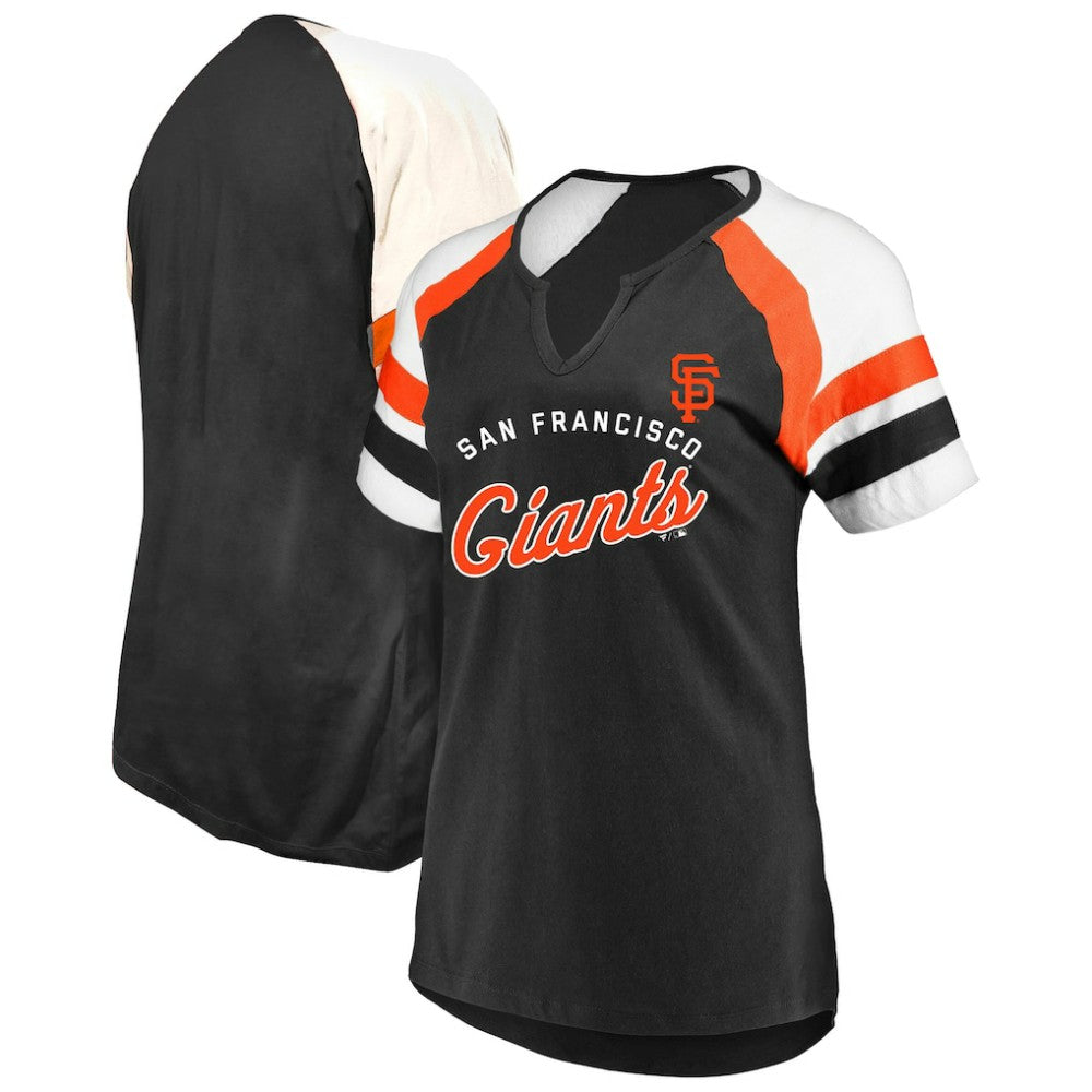 San Francisco Giants Profile Women's Arched Notch Neck T-Shirt Discount