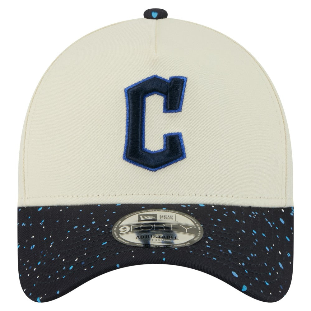 Cleveland Guardians New Era Speckle A-Frame 9FORTY Adjustable Hat for sale
