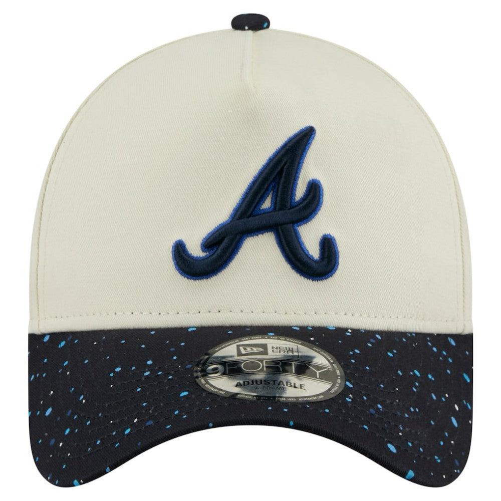Atlanta Braves New Era Speckle A-Frame 9FORTY Adjustable Hat Near Me