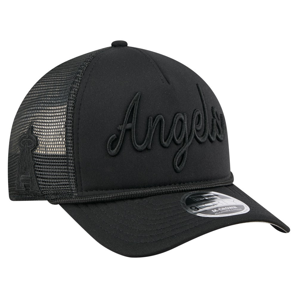 Los Angeles Angels New Era City Initial 9FORTY A-Frame M-Crown Adjustable Trucker Hat Online