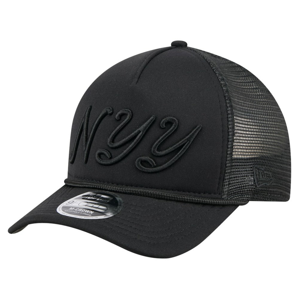 New York Yankees New Era City Initial 9FORTY A-Frame M-Crown Adjustable Trucker Hat Discount