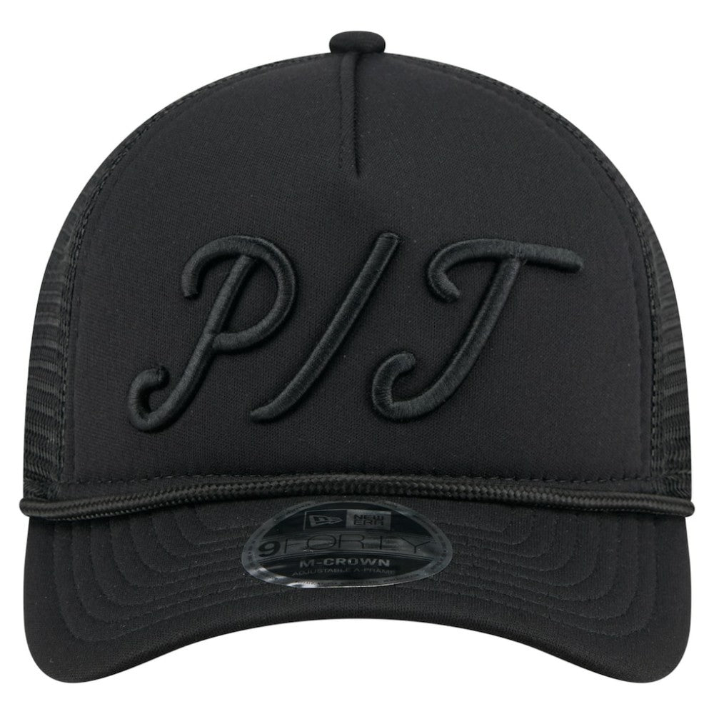 Pittsburgh Pirates New Era City Initial 9FORTY A-Frame M-Crown Adjustable Trucker Hat Outlet