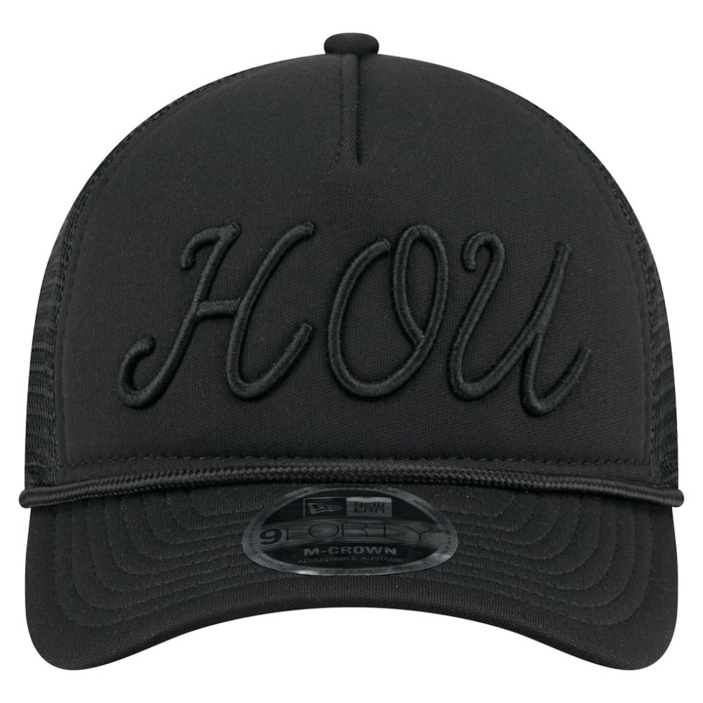 Houston Astros New Era City Initial 9FORTY A-Frame M-Crown Adjustable Trucker Hat for sale