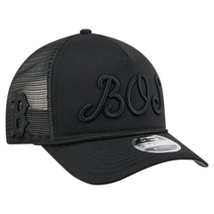 Boston Red Sox New Era City Initial 9FORTY A-Frame M-Crown Adjustable Trucker Hat for sale