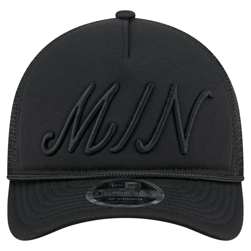 Minnesota Twins New Era City Initial 9FORTY A-Frame M-Crown Adjustable Trucker Hat Discount