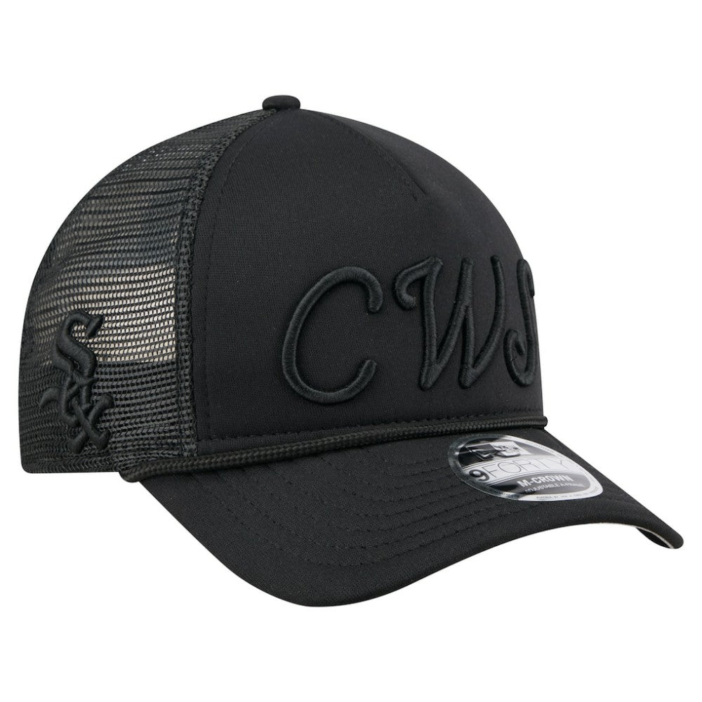 Chicago White Sox New Era City Initial 9FORTY A-Frame M-Crown Adjustable Trucker Hat Sale
