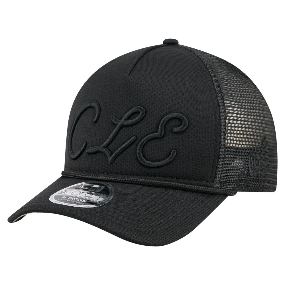 Cleveland Guardians New Era City Initial 9FORTY A-Frame M-Crown Adjustable Trucker Hat Online