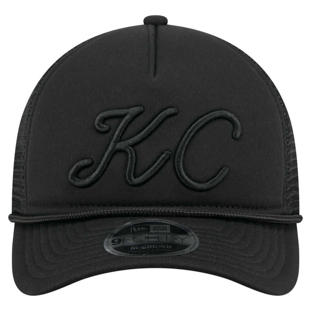 Kansas City Royals New Era City Initial 9FORTY A-Frame M-Crown Adjustable Trucker Hat Discount