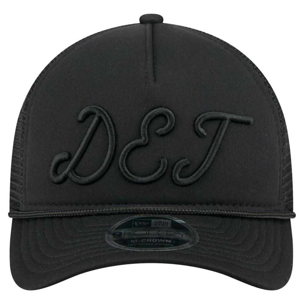 Detroit Tigers New Era City Initial 9FORTY A-Frame M-Crown Adjustable Trucker Hat Sale