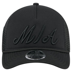 Miami Marlins New Era City Initial 9FORTY A-Frame M-Crown Adjustable Trucker Hat Near Me
