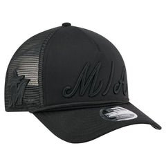 Miami Marlins New Era City Initial 9FORTY A-Frame M-Crown Adjustable Trucker Hat Near Me