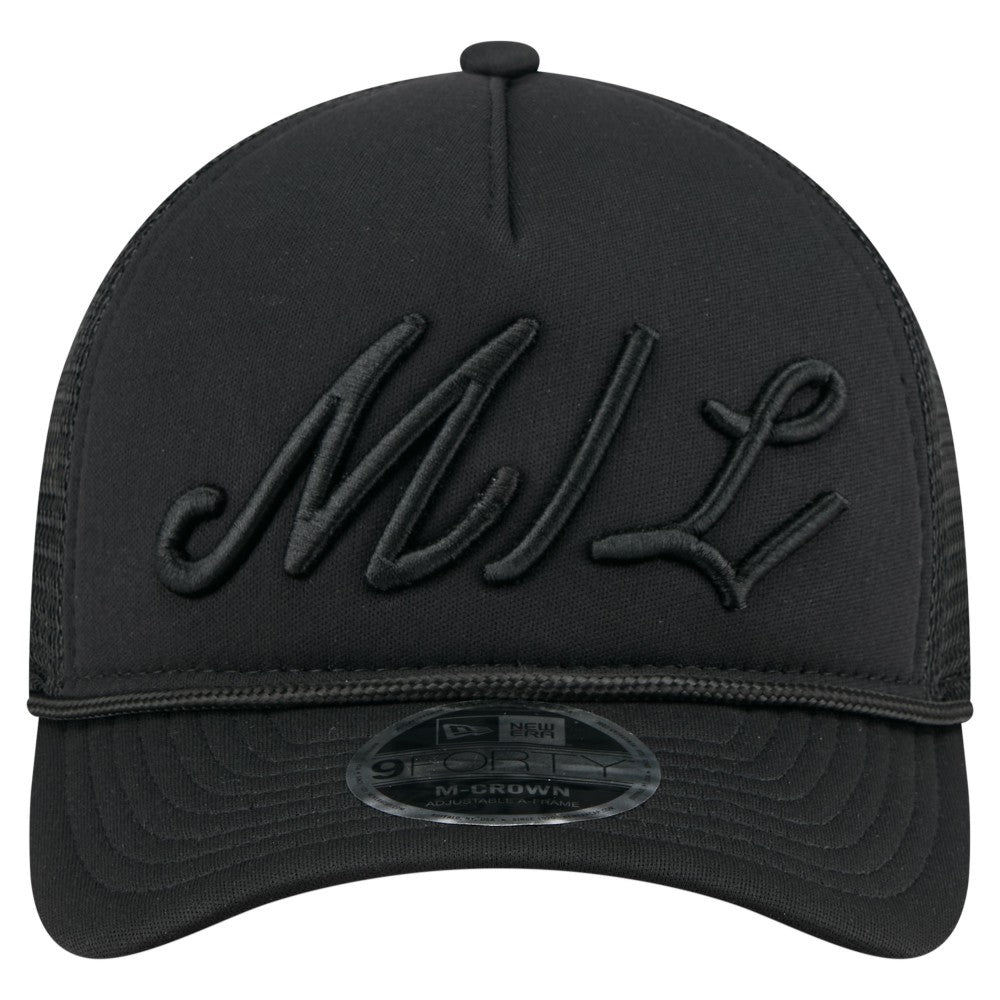 Milwaukee Brewers New Era City Initial 9FORTY A-Frame M-Crown Adjustable Trucker Hat Outlet