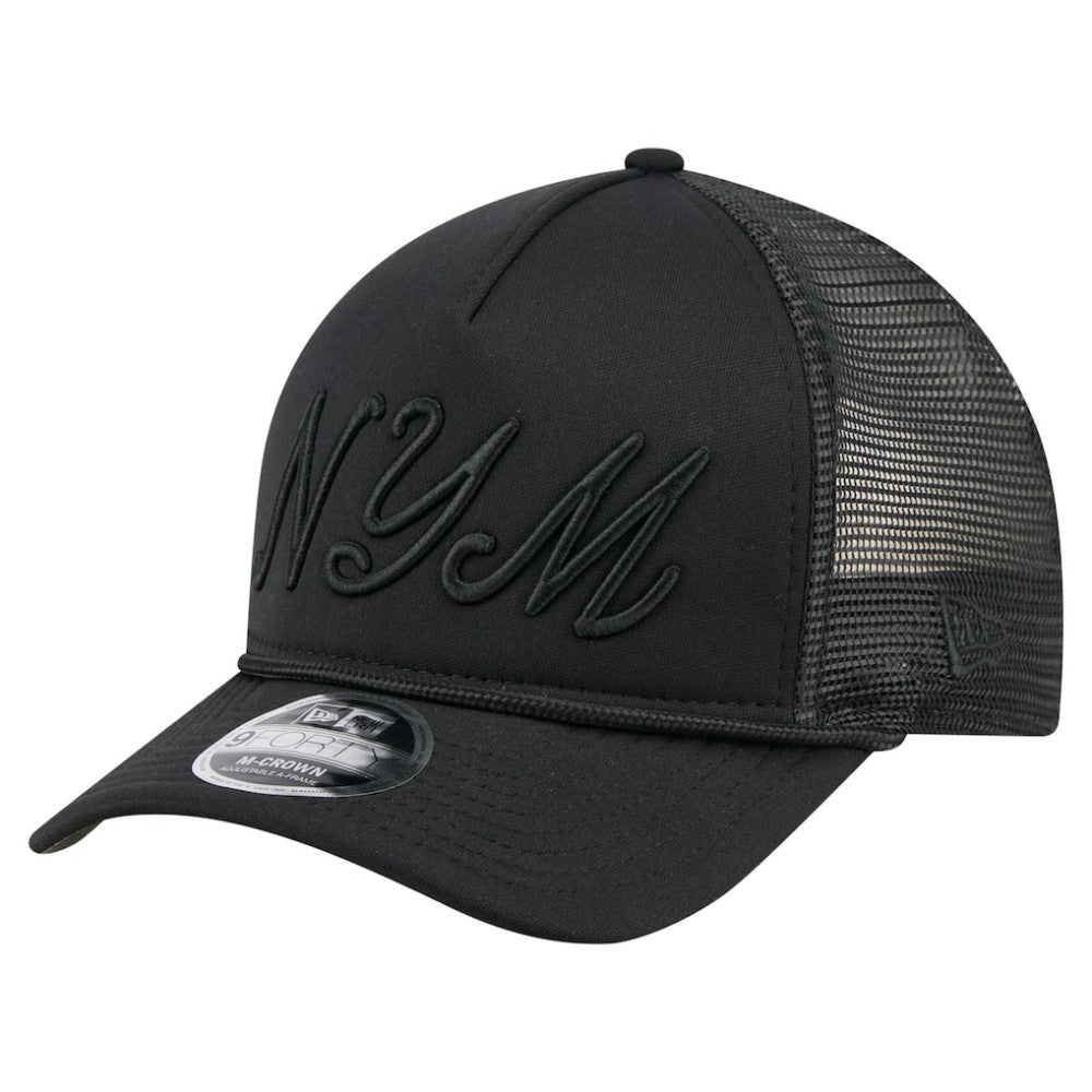 New York Mets New Era City Initial 9FORTY A-Frame M-Crown Adjustable Trucker Hat Near Me