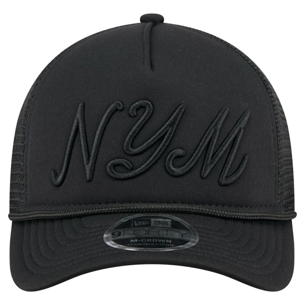 New York Mets New Era City Initial 9FORTY A-Frame M-Crown Adjustable Trucker Hat Near Me