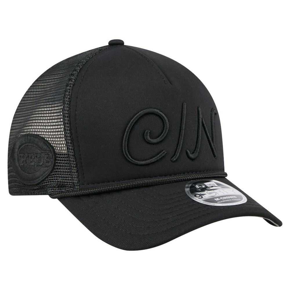 Cincinnati Reds New Era City Initial 9FORTY A-Frame M-Crown Adjustable Trucker Hat Discount