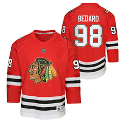 Connor Bedard Chicago Blackhawks Youth Home Centennial Premier Jersey - Red | NHL near me