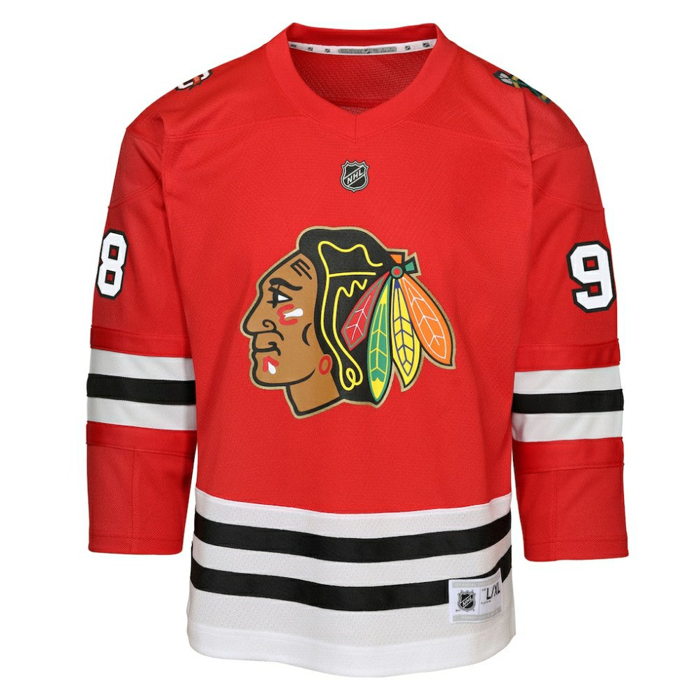 Connor Bedard Chicago Blackhawks Youth Home Centennial Premier Jersey - Red | NHL near me