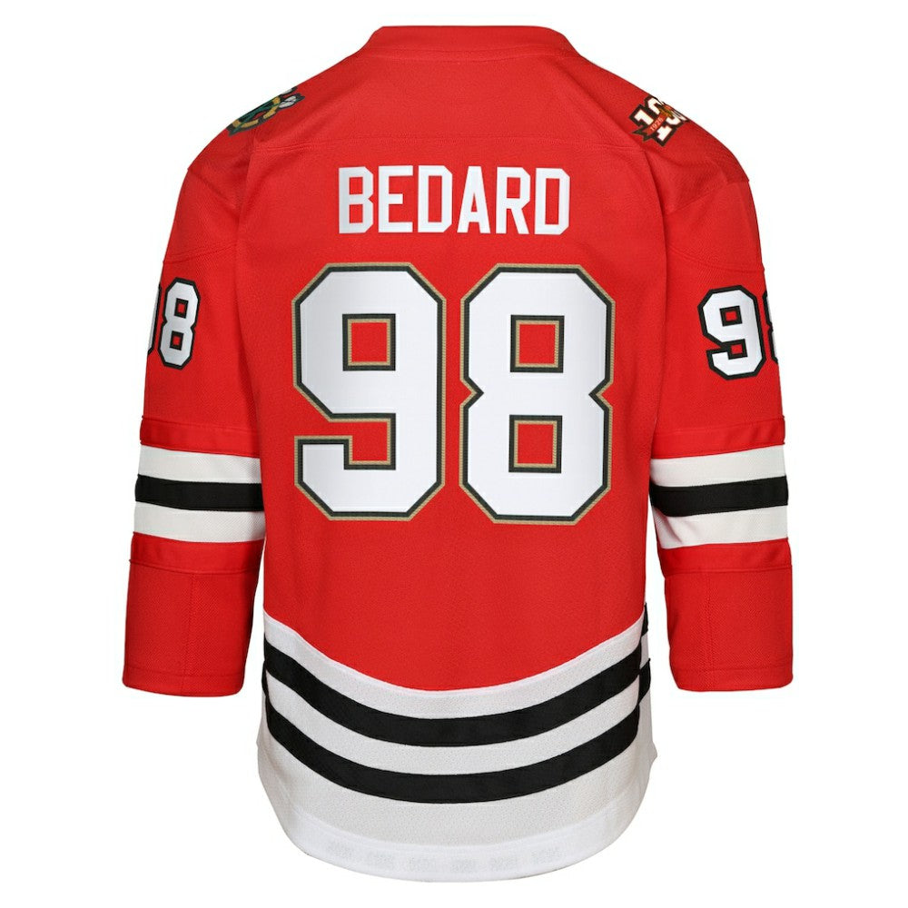 Connor Bedard Chicago Blackhawks Youth Home Centennial Premier Jersey - Red | NHL near me
