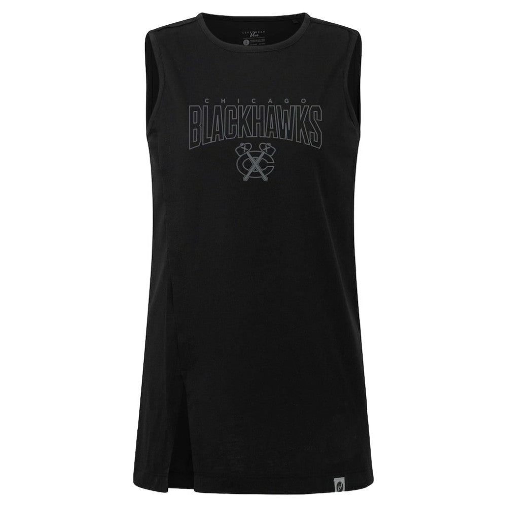 Chicago Blackhawks Levelwear Women's Influx Darkmoon Tank Top - Black | NHL online
