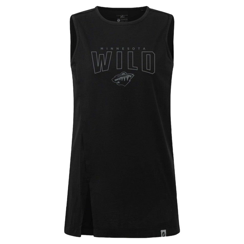 Minnesota Wild Levelwear Women's Influx Darkmoon Tank Top - Black | NHL Clearance