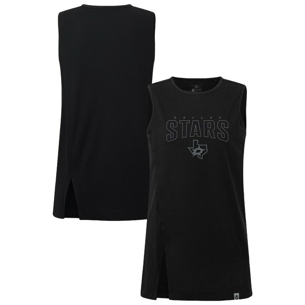 Dallas Stars Levelwear Women's Influx Darkmoon Tank Top - Black | NHL Lifestyle