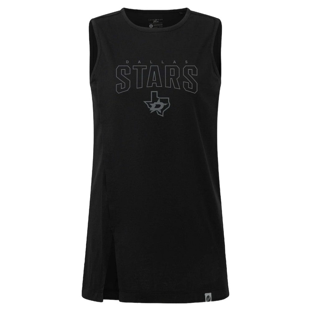 Dallas Stars Levelwear Women's Influx Darkmoon Tank Top - Black | NHL Lifestyle