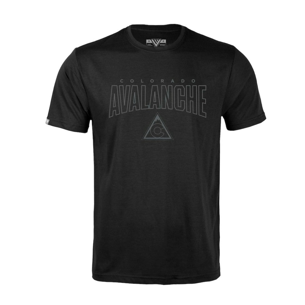 Colorado Avalanche Levelwear Richmond Darkmoon T-Shirt - Black | NHL near me