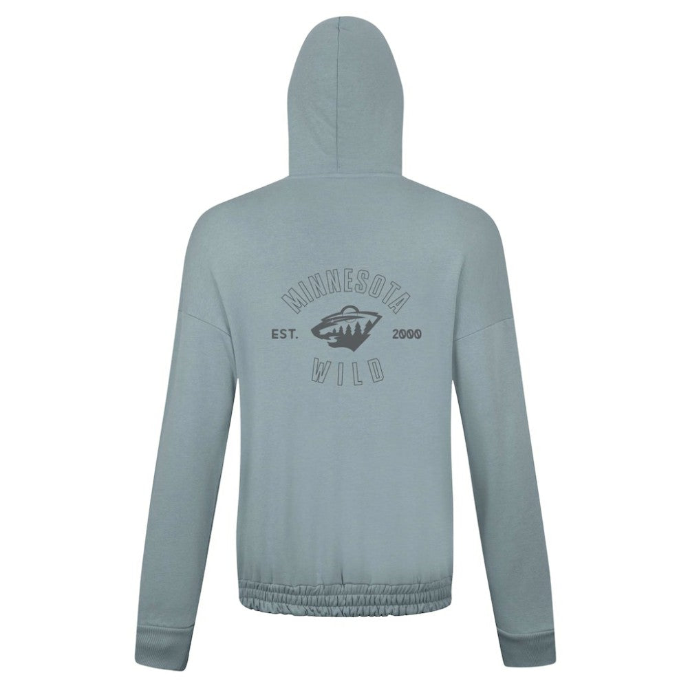 Minnesota Wild Levelwear Women's Waterfall Nightfall Pullover Hoodie - Gray | NHL on sale