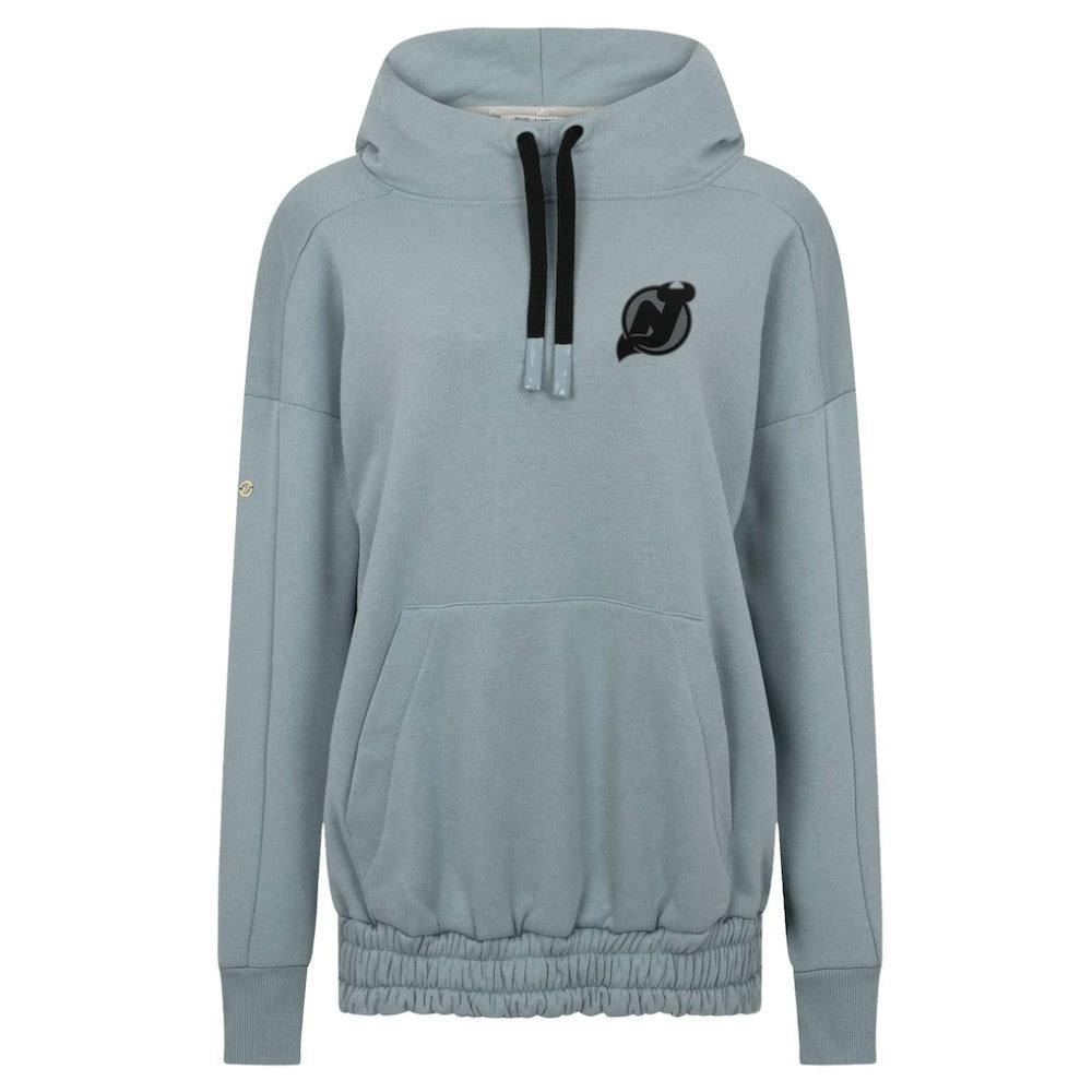 New Jersey Devils Levelwear Women's Waterfall Nightfall Pullover Hoodie - Gray | NHL Clearance